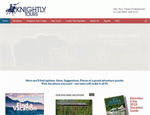 Tablet Screenshot of knightlytours.com